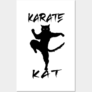 Karate Cat | Karate Kat | Karate Kad Posters and Art